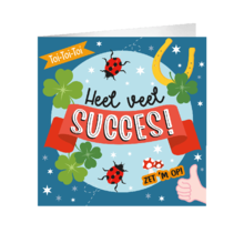XL Wenskaart heel veel succes