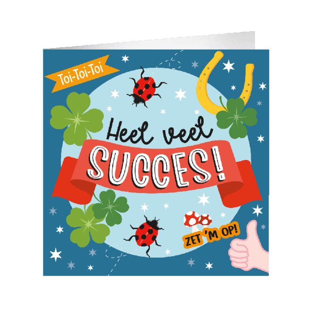 XL Wenskaart heel veel succes