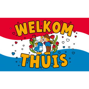 Welkom Thuis gevelvlag XXL Holland 90x150cm