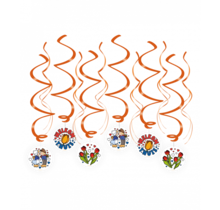 Swirl decoraties Welkom Thuis Holland 70cm 12 stuks