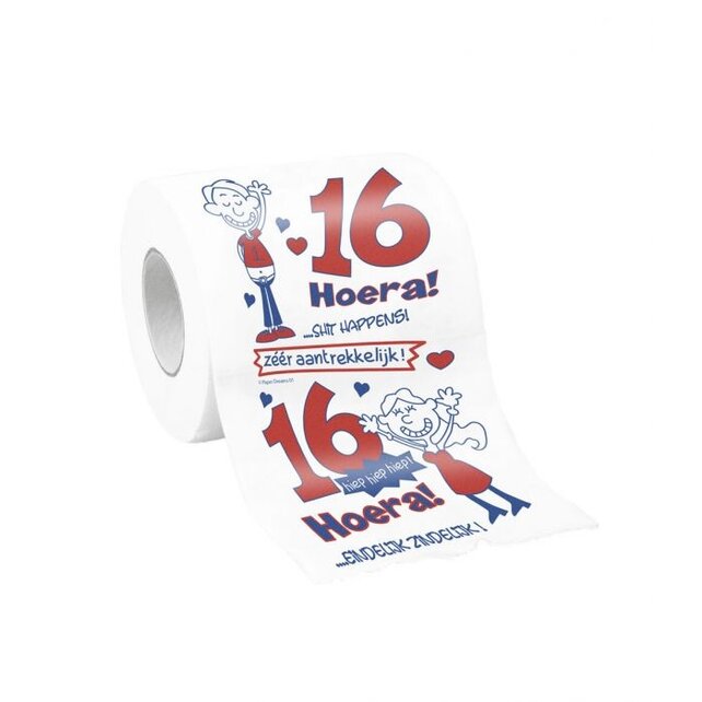 Toiletpapier 16 jaar