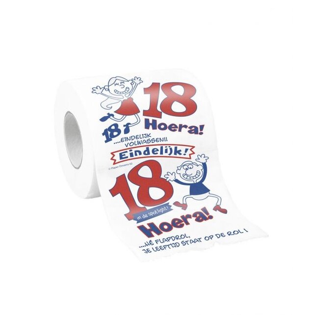 Toiletpapier 18 jaar