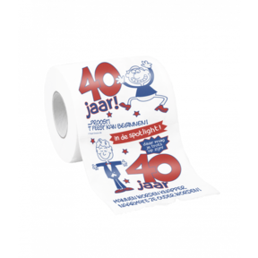 Toiletpapier 40 jaar - man