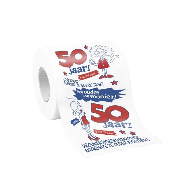 Toiletpapier 50 jaar - vrouw