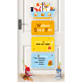 Deur decoratie - Sinterklaas