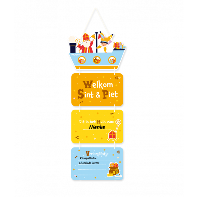 Deur decoratie - Sinterklaas