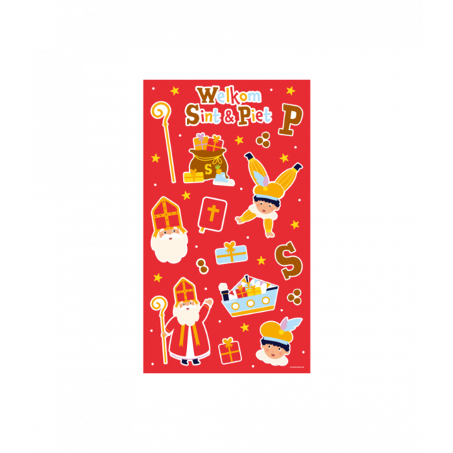 Stickers - Sinterklaas stickervellen 4 stuks