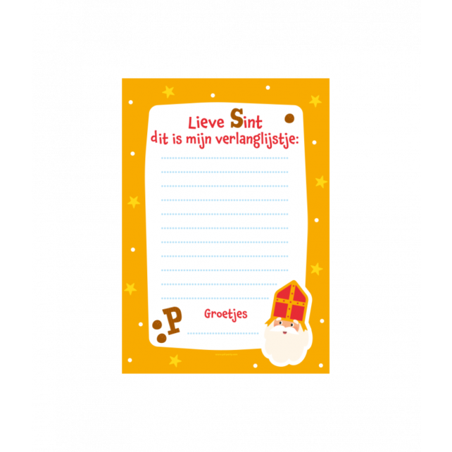 Verlanglijstje - Sinterklaas - 6 stuks