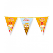 Vlaggenlijn Sinterklaas 10m folie Vlaggenlijn Sinterklaas 10m folie