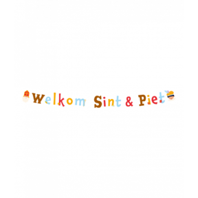 Letterslinger Welkom Sint & Piet 150cm
