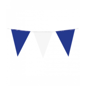 Vlaggenlijn blauw wit 10 meter