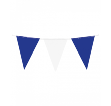 Vlaggenlijn blauw wit 10 meter