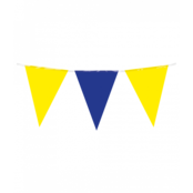 Vlaggenlijn blauw geel 10 meter