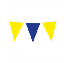 Vlaggenlijn blauw geel 10 meter
