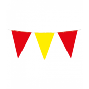 Vlaggenlijn rood geel 10 meter