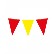 Vlaggenlijn rood geel 10 meter