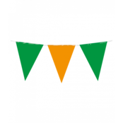 Vlaggenlijn oranje groen 10 meter