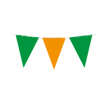 Vlaggenlijn oranje groen 10 meter