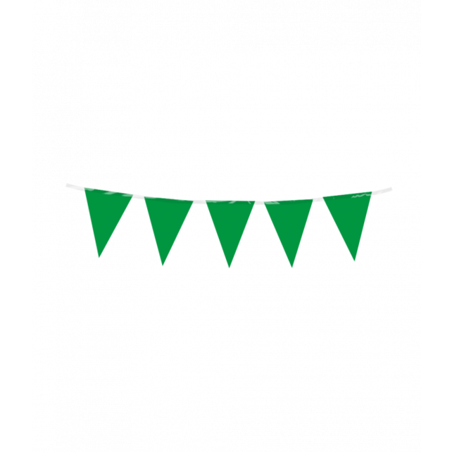 Mini vlaggenlijn groen 3m