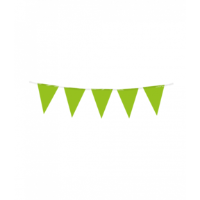 Mini vlaggenlijn licht groen 3m