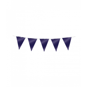 Mini vlaggenlijn folie donker blauw 3m