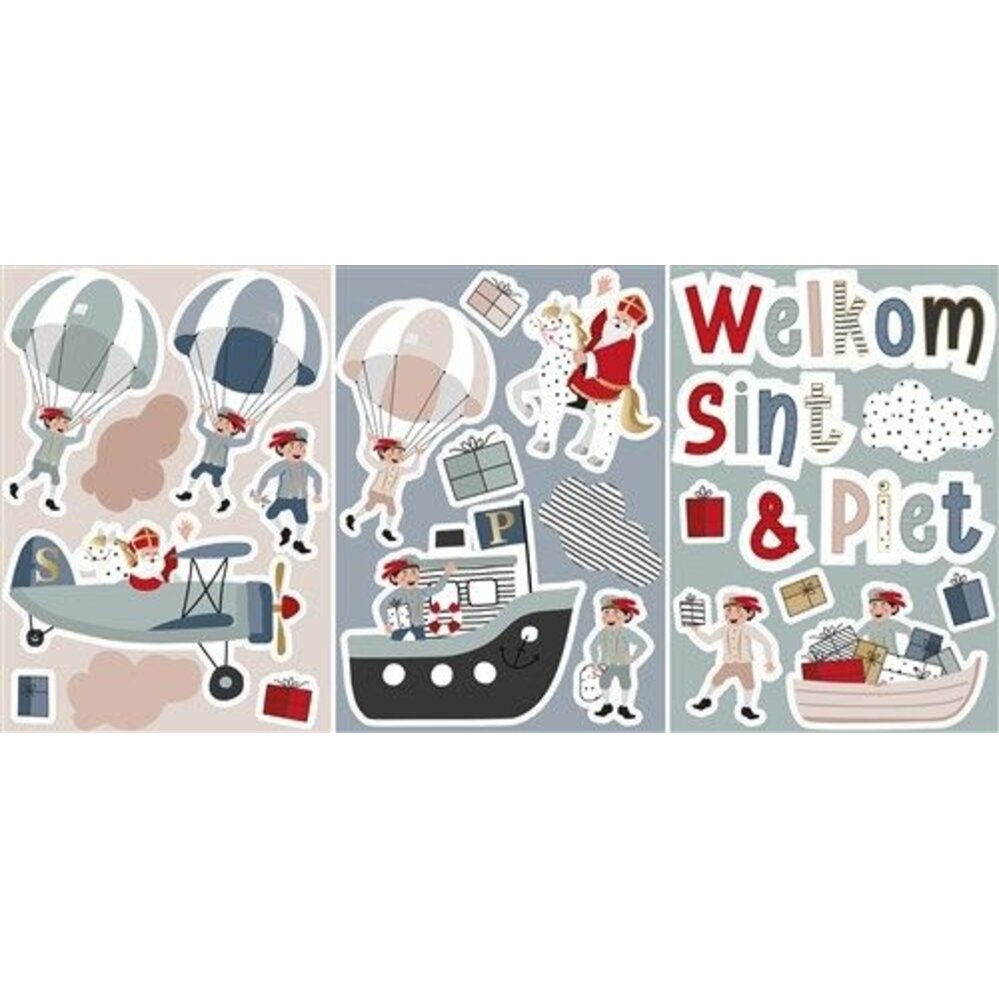 Raamstickers Sint