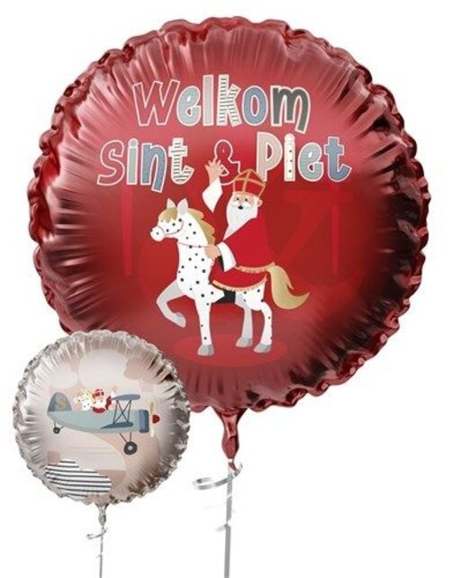 Sinterklaas helium folieballon 45cm