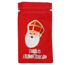 Pepernotenzakje Sinterklaas rood