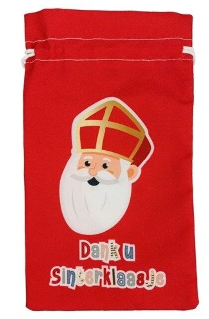 Pepernotenzakje Sinterklaas rood