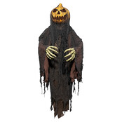 Animatronic hanging pumpkin