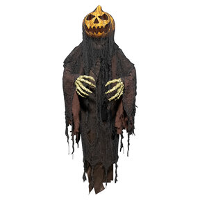 Animatronic hanging pumpkin