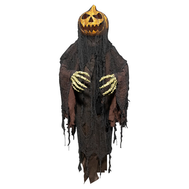 Animatronic hanging pumpkin