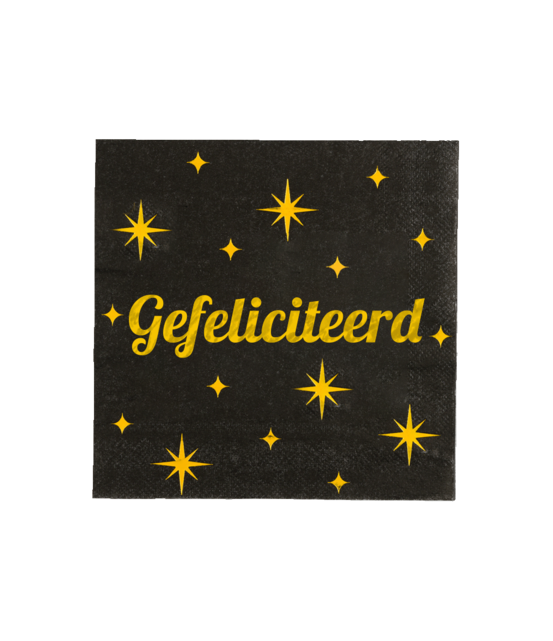 Servetten Gefeliciteerd