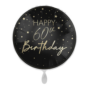 Happy 60th Birthday folieballon 45cm