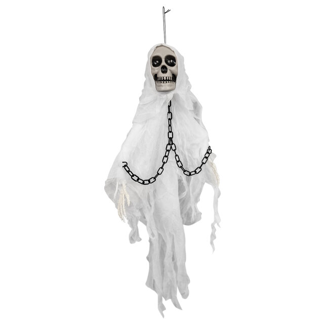 Animatronic Hanging Mini Ghoul White