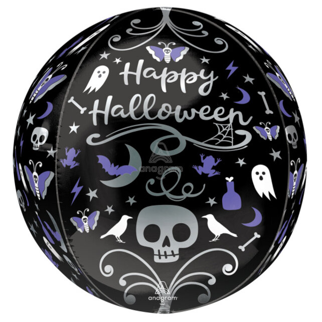 Halloween helium Orbz folieballon 38x40cm