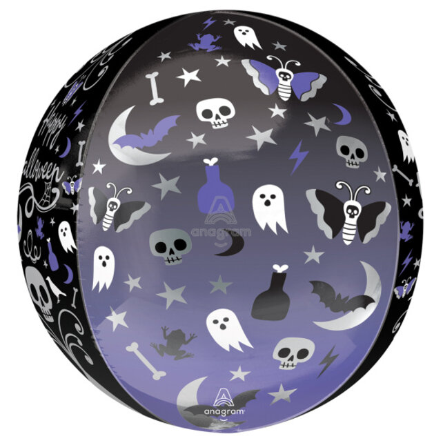 Halloween helium Orbz folieballon 38x40cm