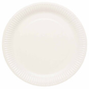 Papieren borden wit 23cm 8 stuks