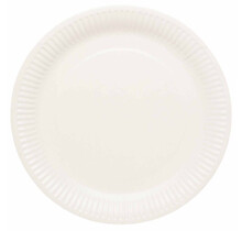 Papieren borden wit 23cm 8 stuks