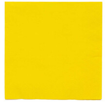 Papieren servetten geel 20 stuks 33x33cm
