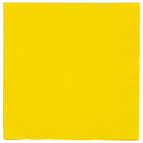 Papieren servetten geel 20 stuks 33x33cm