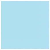 Papieren servetten licht blauw 20 stuks 33x33cm