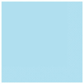 Papieren servetten licht blauw 20 stuks 33x33cm