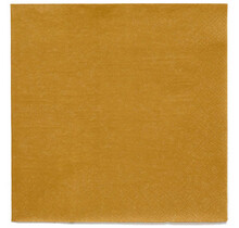 Papieren servetten goud 20 stuks 33x33cm