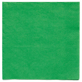 Papieren servetten groen 20 stuks 33x33cm