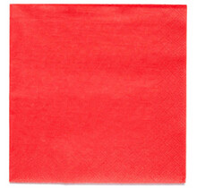 Papieren servetten rood 20 stuks 33x33cm