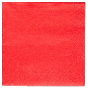Papieren servetten rood 20 stuks 33x33cm