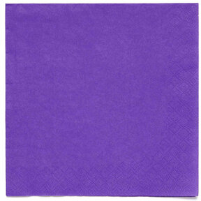 Papieren servetten paars 20 stuks 33x33cm