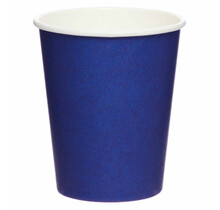 Papieren bekers blauw 8 stuks