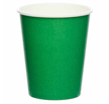 Papieren bekers groen 8 stuks
